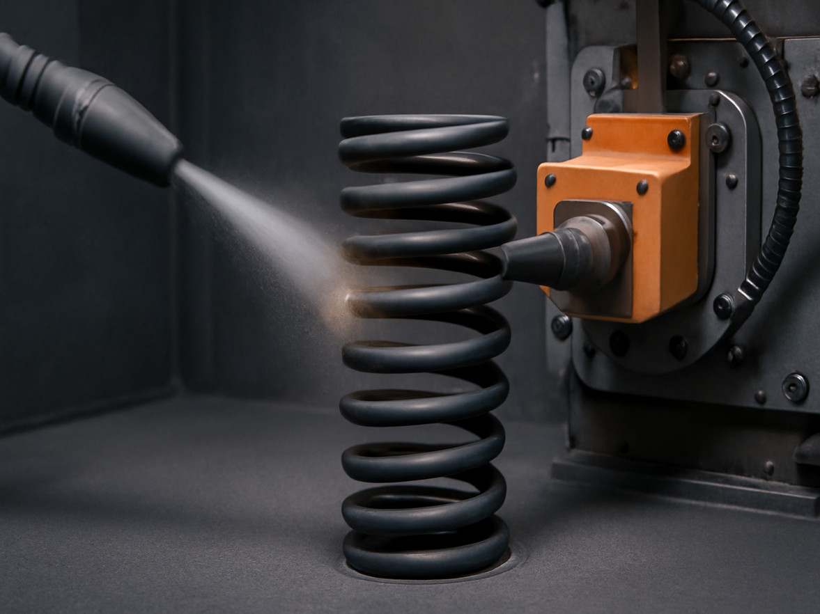 ¿Qué es el shot peening en resortes?